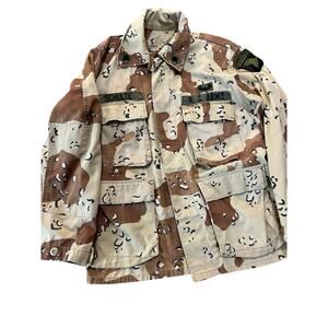 🔥 VINTAGE 90s "CHOCOLATE CHIP" DESERT STORM BDU – 101st AIRBORNE SIZE MEDIUM 🔥